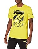 Dortmund Schriftzug, offizielles Vereinswappen von Borussia Dortmund und von der Spielerkleidung inspirierte Grafiken auf der Vorderseite