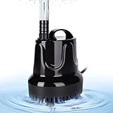hygger 水中ポンプ 水槽 吐出量2500L/H 最大揚程2.5M 給水 水換え 底部入水式 静音設計 排水ポンプ 循環ポンプ 給水ポンプ 淡水 海水