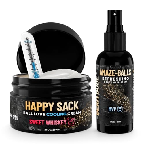 Derm Dude Below-the-Belt Deodorant Bundle | Happy Sack Anti-Chafing Cream 2oz + Amaze Ball Deodorant Spray 2oz | Groin & Sack Odor Control, Sweat Protection, Talc-Free, Aluminum-Free with DeoPlex & Al image 5