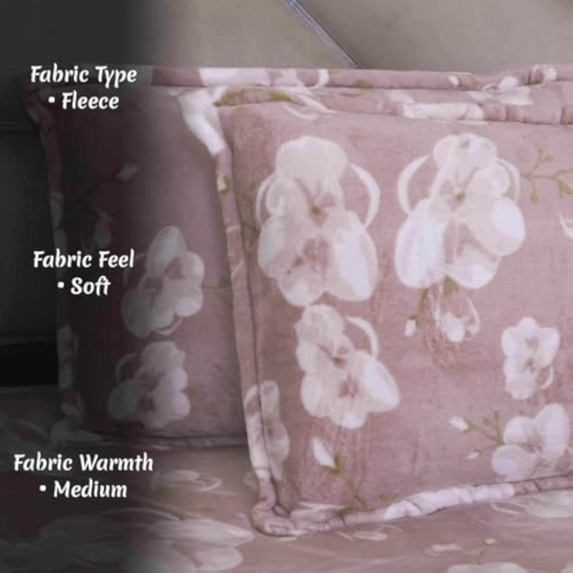 Warm Winter Fitted Bedsheet for King Size with Pillow Covers