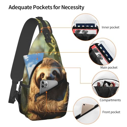 Morrales de senderismo unisex con diseño Forest Sloth miniatura 4