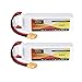 KINGDUO 2 Pièces 11.1V 2200Mah 3S 20C Lipo Batterie xt60 Plug pour Eachine Wizard x220 FPV Racing Rc Drone