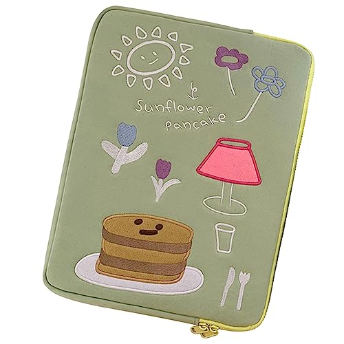 Denash Tragbare Laptop-Ärmel Liebe Kuchen 13in Grün