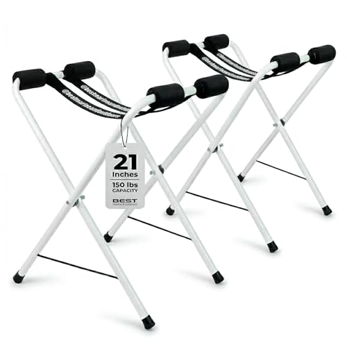 Best Marine and Outdoors Folding Kayak Stands – 21" Tall, No Assembly, Heavy Duty Aluminum...