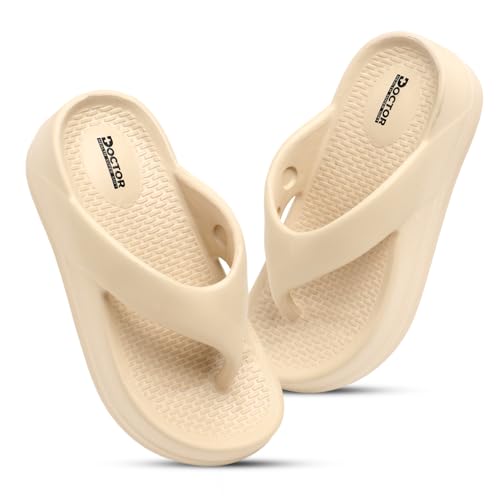 Image of DOCTOR HEALTH SUPER SOFT Women's Hot Pink Flip-Flops Slippers | Flip-Flops | Women's & Girl's Slippers | Comfortable & Lightweight | Soft Foot Massager | All Day Wear Flip-Flops Slipper