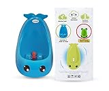 Cuddle Baby 2nd Generation Boy Urinal Potty Toilet Training with Free Potty Training Game (Bright Blue Whale)