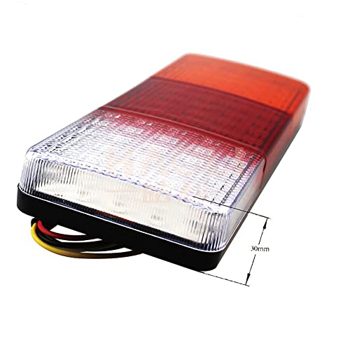 BATLAM 2 Peças Caminhão LED Tail Light Luz Traseira Freio Turn Signal Reverse Lamp 12V 24V Para Trai