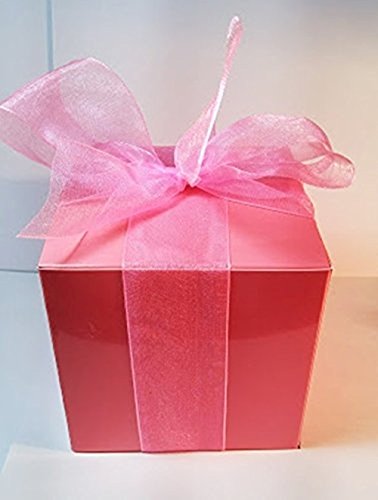 Silk Powder Boxed Gift Set - 8 oz Jar Silk Powder and Rosy Pink Victorian Roses Powder Puff