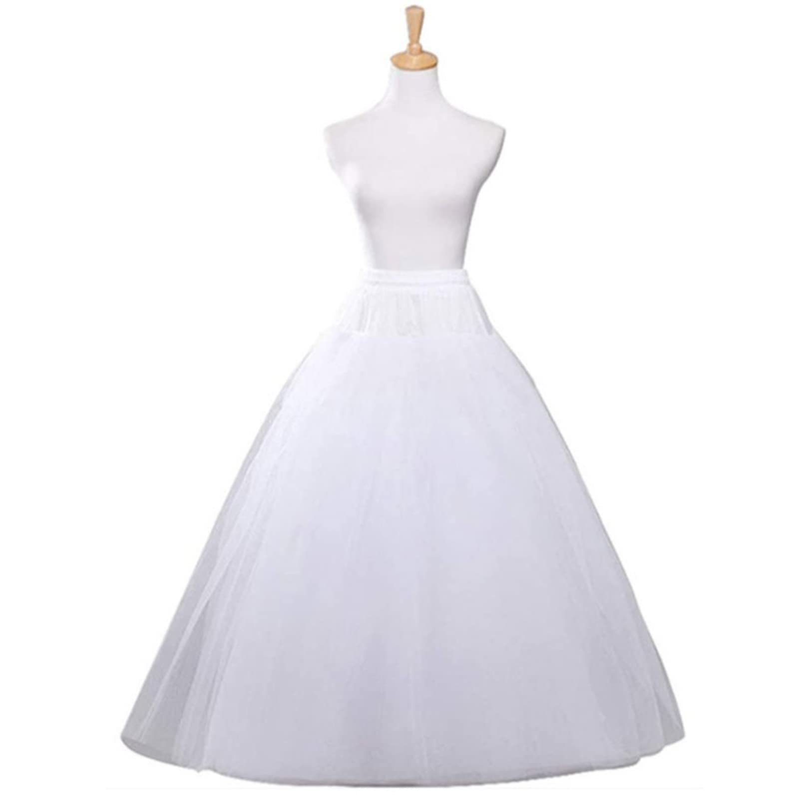 Robe de mariée trapèze sans cerceaux, Jupon en Crinoline, sous-Jupe pour Robe Formelle, Longueur, Robe de mariée, Jupon pour, Taille, Bal de Fin d ' année
