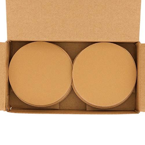 Dura-Gold - Premium - 220 Grit 3" Gold Hook & Loop Sanding Discs for DA Sanders - Box of 30 Sandpaper Finishing Discs for Automotive and Woodworking