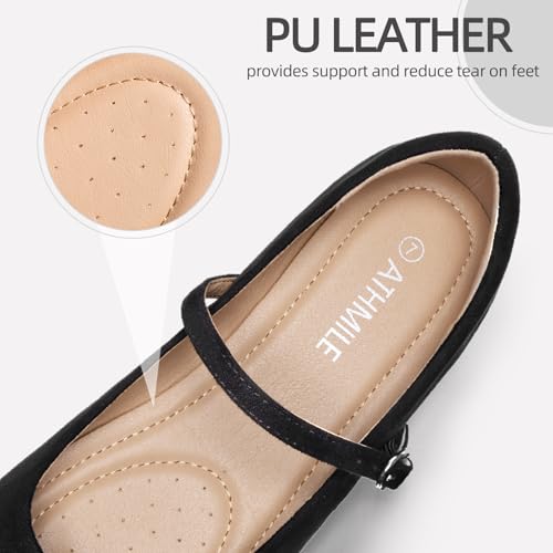 Image of Women's Mary Jane Shoes, Ballet Flats for Women, Square Toe Shoes for Women