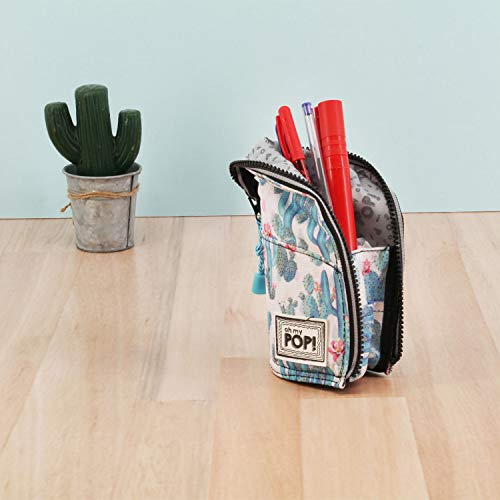 Oh My Pop! Cactus-Vertical Pencil Case, Green, 9 x 21 cm - Image 4