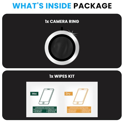Image of FIRST MART Silver Camera Ring Guard Protector for Vivo V70 Elite and V70 | Tempered Glass with Metal Alloy Rings, HD Clear, Scratch Resistant, Case-Friendly | Pack of 1
