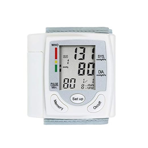 Ritioner Tensiómetro de Brazo Digital,Pantalla LCD Monitor de Presión Arterial,Medidor de Pulso de Muñeca Pulsómetro Digital automático,Esfigmomanómetro Herramienta de diagnóstico Familiar