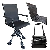 CROSS MARS Silent Swivel Stable Portable Ground Folding Outdoor Camping Fishing Hunting Blind Chair