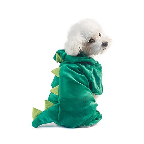 Disfraz de Dinosaurio para Perro Talla X-Large Verde miniatura 3