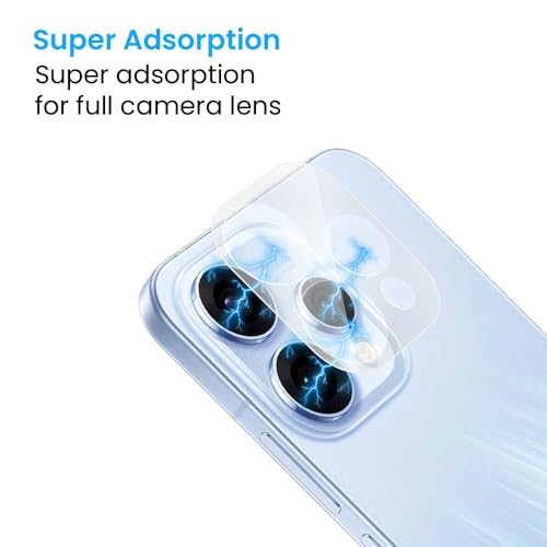 Image of FIRST MART Camera Lens Protector for Oppo Reno 15 | 9H Tempered Glass, HD Clear, Scratch Resistant, Anti-Fingerprint, Case-Friendly | Crystal Clear, Pack of 1