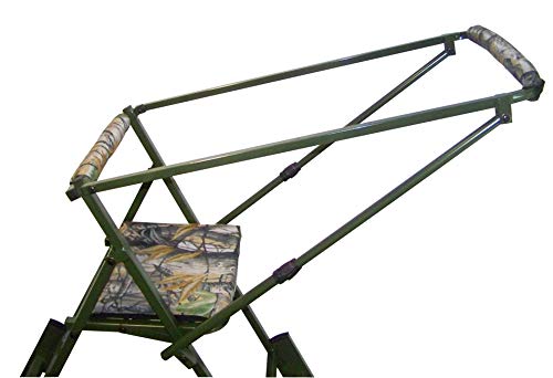 Berger & Schröter Berger + Schröter Herren Aluminium Ansitzstuhl mit Verlängerung (31772) Sitz, Olivgrün, XL