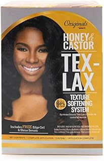 Africa's Best Originals Honey and Castor Tex-Lax Hair Texture Softening System, Designed to Loosen Your Curl Pattern, 13 Ounce