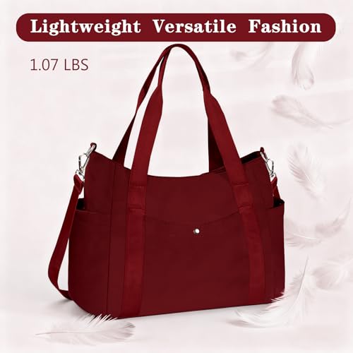 Image of Geestock Tote Bag for Women, Lightweight Large Work Tote Bag, Nurse Handbag Multi-pocket Shoulder Crossbody Tote Bags
