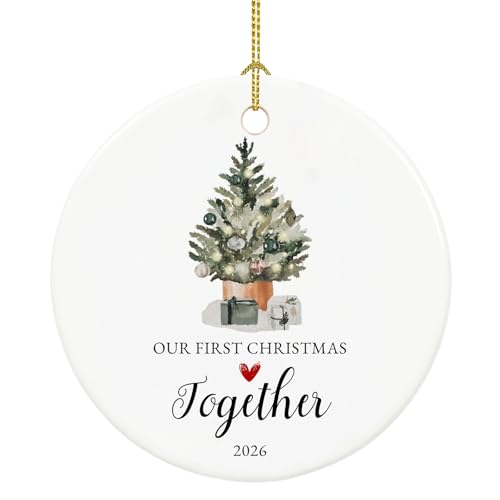 Our First Christmas Together Ornament 2026 1st Together Gifts for Couple