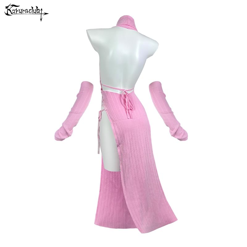 KORURACLUB Love Cheongsam costume White/Black premium sweater cosplay lingerie Love Cheongsam succubus lingerie: Pink XS/M