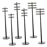 Telegrafenmast-modelle mit bahnlayout: dieses miniaturmodell lebendig gestaltet und sieht mit exquisitem design und hervorragender verarbeitung sehr stilvoll aus.