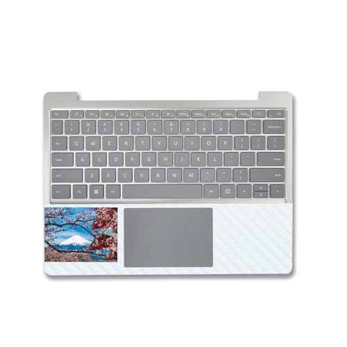 Image of MightySkins Carbon Fiber Skin Compatible With Microsoft Surface Laptop Go 3 (2023) Full Wrap Kit - Overlooking Fuji | Protective, Durable Textured Carbon Fiber Finish | Easy To Apply | Made in the USA