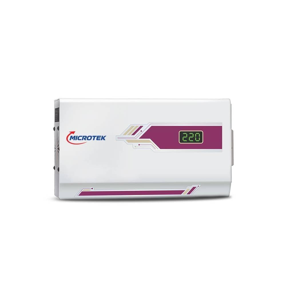 Microtek PEARL EM4150+ Digital Display Wall Mounted Automatic Voltage Stabilizer for AC Air Conditioner up to 1.5 Ton Working Power 150V-280V | with 3 Year Warranty