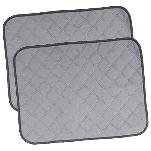 GRIRIW 2Pcs Washable Guinea Pig Pee Pads Reusable Animal Cage Liners for Hamsters Ferrets and Bunnies Absorbent Breathable and Compact Design