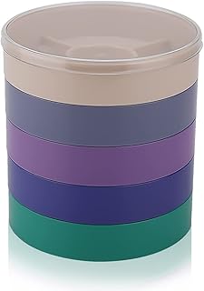 5 Layer Watch Parts Storage Box Watch Repair Tool, Color Watch Parts Storage Box Watch Accessories Storage Box for Organizing Small Parts Crafts Beads Jewelry and Watch Accessories (Round)