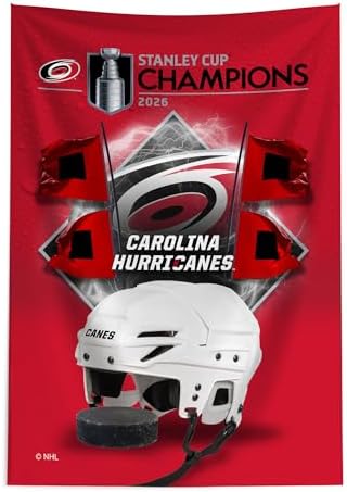 Northwest NHL Carolina Hurricanes 2026 Stanley Cup Champions Printed Wall Hanging Tapestry, Woven Polyester Fabric, Decorative Fan Art for Bedroom Office Living Room, 24 x 36 in image 5