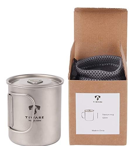 Mug De Camping Pliable En Titane 4en1 – Tasse Double Paroi Boundless Voyage (120-450ml)