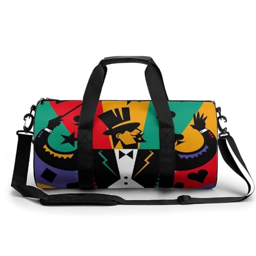 Sac de sport Poker Gentleman d'une capacité de 45x23x23cm parfait pour le gym