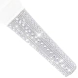 RhymKawa Glitter Crystal Mic Case, for Universal Corded Microphone SM58LC, Beta 58a Cover Replacement, Rhinestones Shining on Wedding Party Tours & Karaoke TV Shows