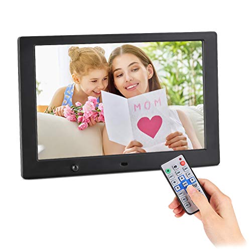 BlumWay 10.1 Inch Digital Picture Photo Frame - IPS HD Resolution, 1080P Video