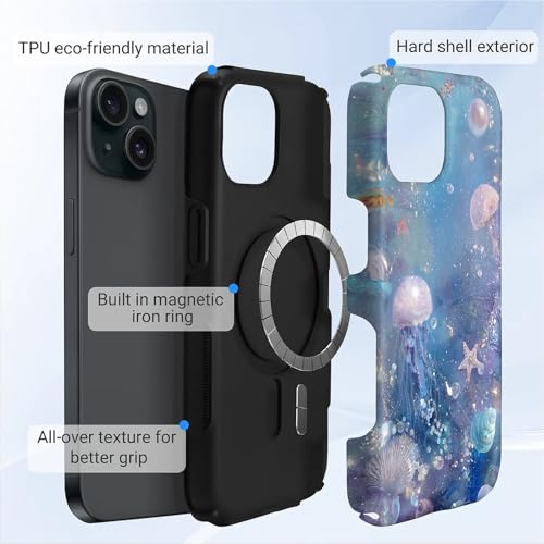 Coque iPhone 15 Plus antichoc compatible MagSafe silicone rigide - 3