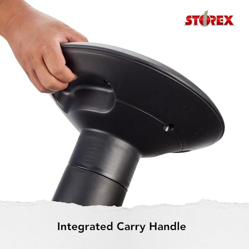 Image of Storex Wiggle Stool, 12 to 24-inch, Black
