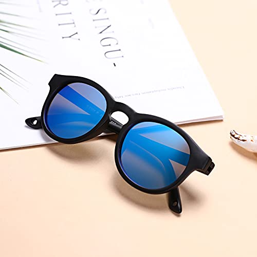 COASION Baby's First Sunglasses with Strap, Round Flexible 400UV Polarized Infant Sunglasses for Ages 0-2 Years4