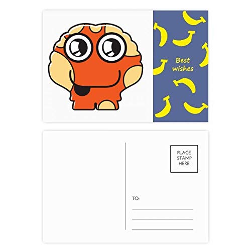 Carte postale Univers et Alien orange DIYthinker - Set de 20 cartes Merci 5,7x3,8