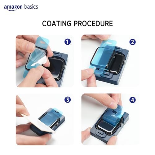 Image of amazon basics Pro Protection Screen Protector for Apple Watch 9 (45mm) with Self Aligning Applicator - (Pack of 1)