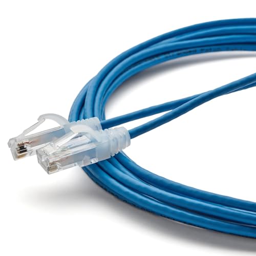 Câble de raccordement Cat 6 U/UTP bleu 4,3m 28AWG pour réseau performant
