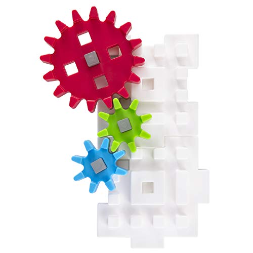 Guidecraft Io Blocks Tabletop System - 118 Pieces, Gears, Axles, Io People & Cows, Kids Interlocking Learning Toys #TOP4