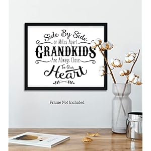 Grandparents wall art from grandkids grandparents day gift ideas best gifts for grandparents wall decor grandparent gift gifts for grandparents 10×8 unframed print  urban country home decor