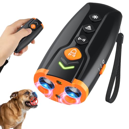 AOZOOM ultraschall hundegebell,15 m Reichweite Geeignet für den Innen- und Außenbereich, Ultraschall-Abschreckungsgerät gegen Hundebellen,Anti-Bell-Gerät für Hunde
