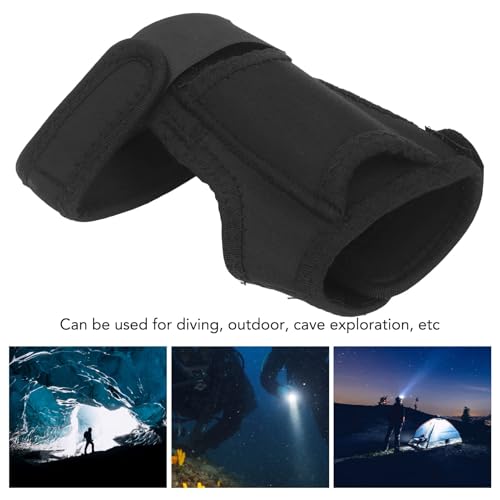 Kodrily Wrist Flashlight Holster, Nylon Diving Flashlight Glove, Diving Torch Arm Holder Mount Thickened Wrist Strap Scuba Dive Lights Accessories for 25-30mm Underwater Flashlight - Thumbnail 4