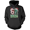 HotScamp Funny Christmas Hoodie for Kids, Teens and Adults – 67 Bruh 6-7 Hooded Sweatshirt - Six Seven Slogan Festive Meme Xmas Hoody Christmas Jumper Black Age 7-8