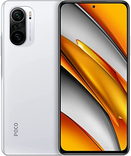 Poco F3 5G - Smartphone 8+256GB, 16,9 cm 120Hz AMOLED DotDisplay, Snapdragon 870, 48MP Dreifachkamera, 4520mAh, Arctic White