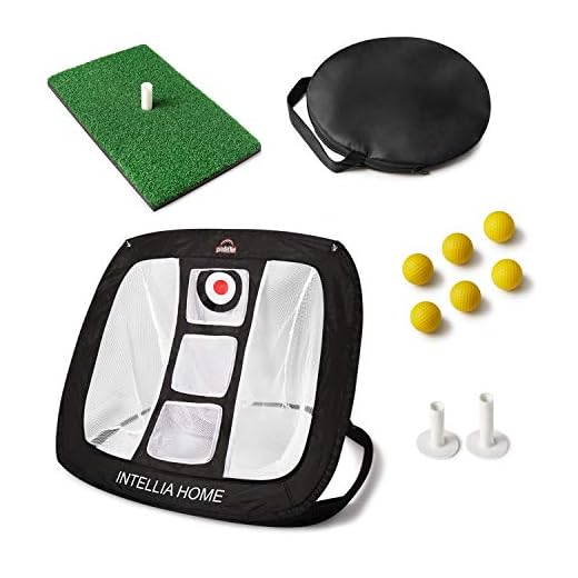 Intellia Home Pop Up Golf Chipping Net Set with Accessories