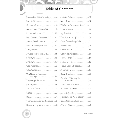 Reading Comprehension, Grade 3